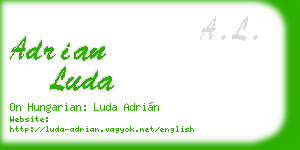 adrian luda business card