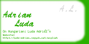 adrian luda business card